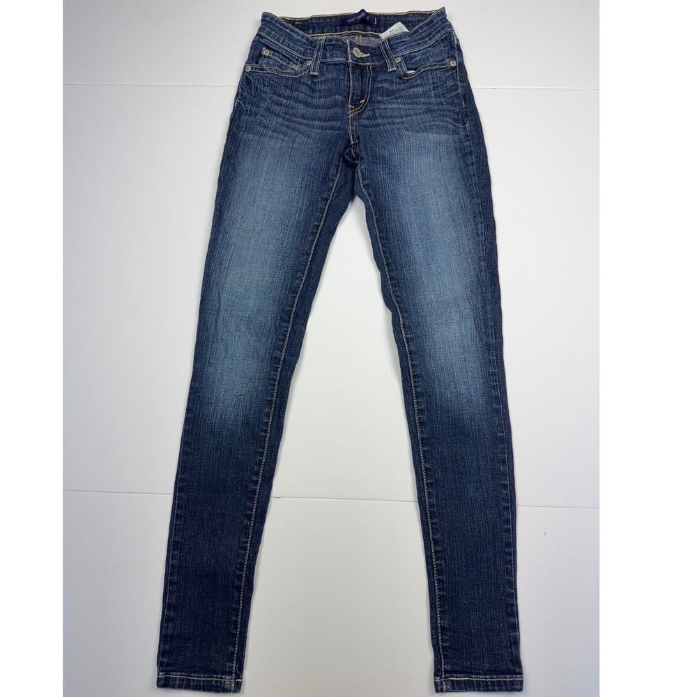 Levis‎ 535 Super Skinny Legging Jeans Dark Wash Stretch Denim Womens 24 x 29